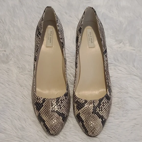 Cole Haan | snake skin heel | sz 9 - Picture 2 of 13
